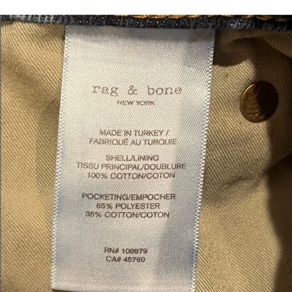 Rag & Bone Logan Mid-Rise Wide Leg Jeans in Annalise Size 25 - Picture 6 of 10